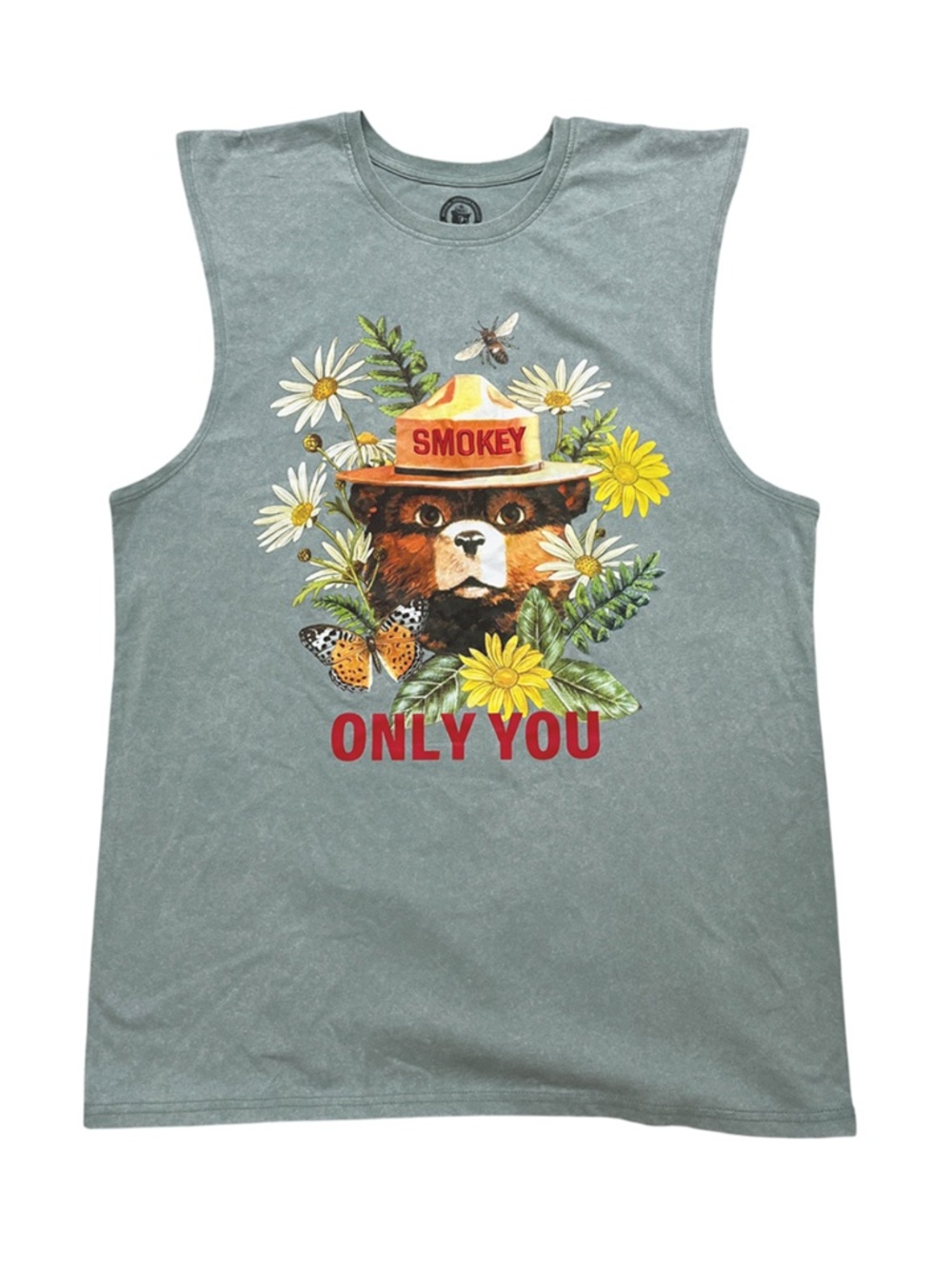 Smokey the Bear Men's Sleeveless T-Shirt NWT Large